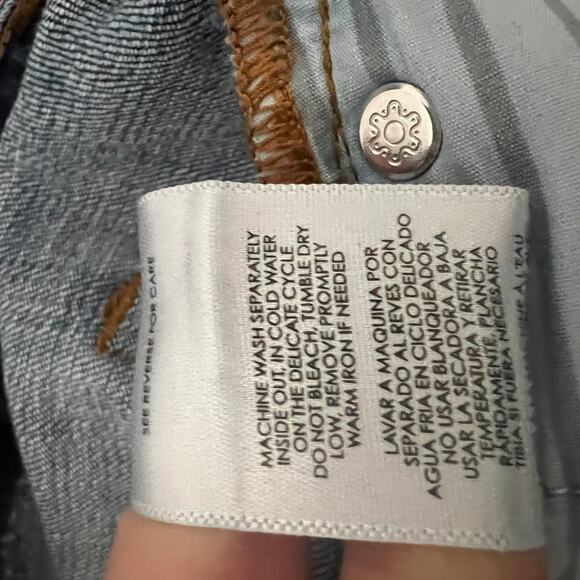 Cabi Slim Boyfriend Jeans Blue Mid-Rise 5-Pocket Frayed Hem Star Ankle Sz - Picture 7 of 7